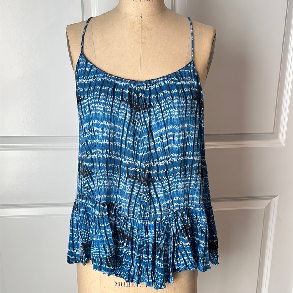 Free People Blue TieDyed Cami